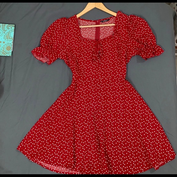 Shein Red Dress - Picture 3 of 4